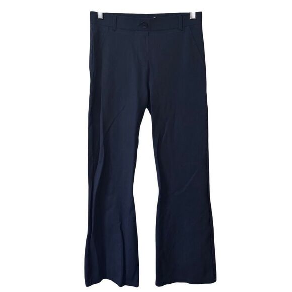 Betabrand Classic Dress Pant Yoga Pant Bootcut blue size small petite - Picture 1 of 11